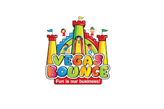 bounce house rental logo design
