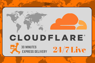 configure cloudflare dns, CDN, SSL, and redirects, and fix all issues