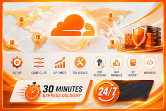 configure cloudflare dns, CDN, SSL and fix cloudflare errors