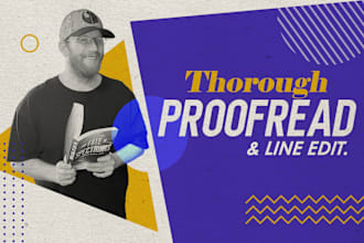 professionally proofread and line edit your book