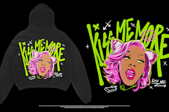 design streetwear for your tshirt merch and hoodie clothing