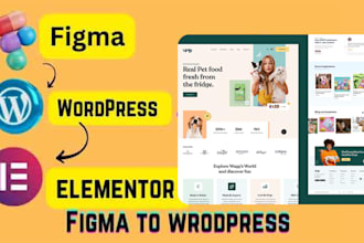 convert figma to wordpress , figma to elementor pro