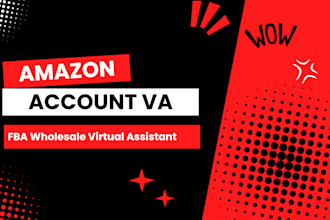 be your amazon account VA or fba wholesale virtual assistant