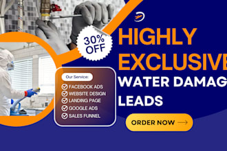 generate exclusive water treatment leads water damage water filtration leads