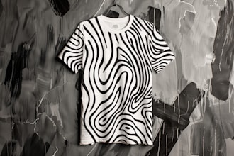 create linocut or any t shirt design