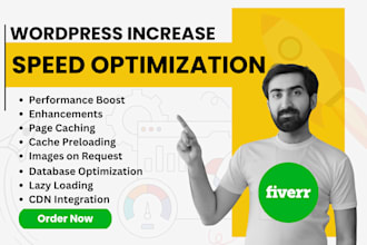 increase speed optimize, boost, enhance, and upgrade wordpress website