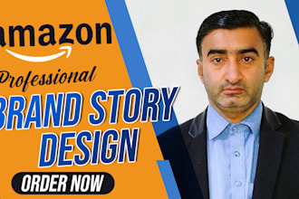 design professional amazon brand story for your business