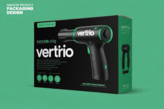 do product packaging box design and amazon packaging design