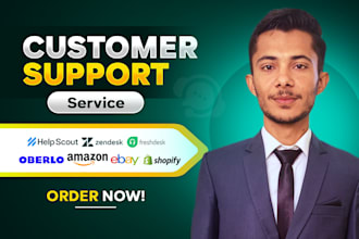professional customer support representative for live chat email and CRM support