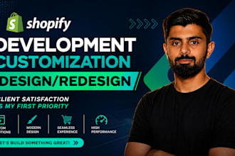 be your shopify expert, design and redesign shopify website