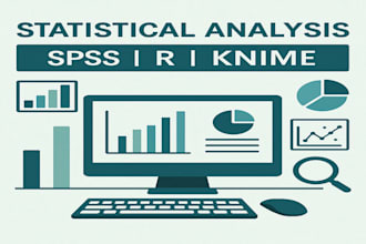 conduct statistical data analysis with spss, rstudio, knime