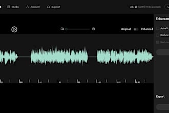 do audio enhancement and background noise echo removal