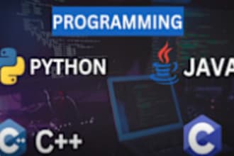 do c, cpp, java, flutter,python,kotlin programming tasks