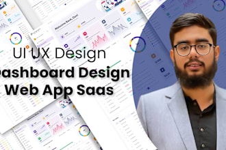do professional figma UI design for dashboards, saas and CRM