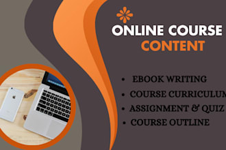 do course creation, online content, ebook writing