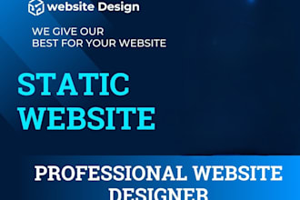 design a responsive static website using HTML, CSS, and bootstrap