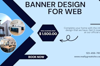 design clickable and animated HTML web banner ads