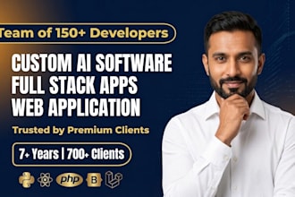 full stack ai custom web app and desktop application