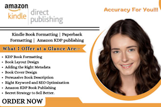 do ebook design for amazon kdp book publishing book formatting and layout design