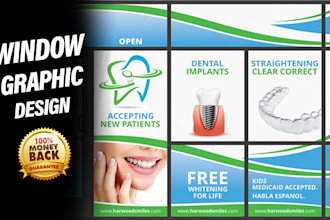 create eye catching shop front or storefront window graphics vinyl stickers