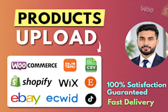 add upload or import bulk products to shopify, woocommerce, temu, ecwid, wix