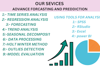 do advance prediction and forecasting using power bi excel and rstudio