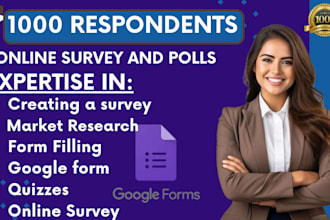 fill up your online survey with 1000 respondents google form jotform