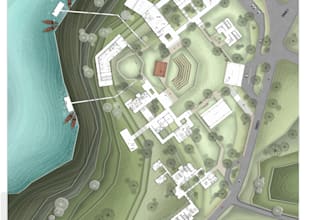 schematic architectural photoshop render