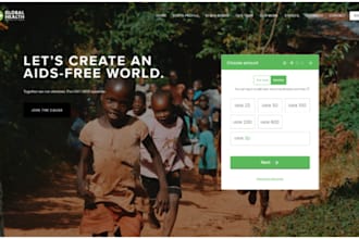 design wix fundraising website nonprofit website charity donation website