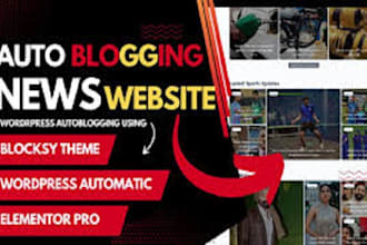 set up a wordpress autoblog or an automated news website