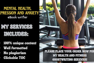 ebook writing on mental health, depression and anxiety
