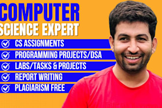 do computer science assigned, java, cpp, python programming tasks and projects