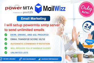 setup powermta smtp server to send bulk emails