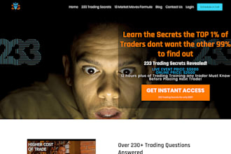 blog wordpress website landing page with elementor pro rank math astra pro