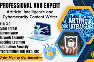write article on artificial intelligence robotics cybersecurity data science iot
