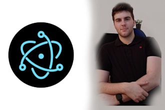 develop a desktop app with electron js and optional backend