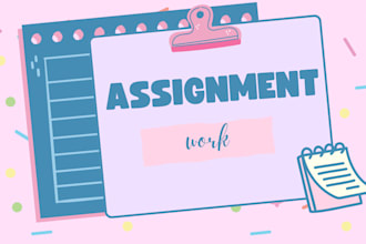 do professional assignments and handwriting in english typing