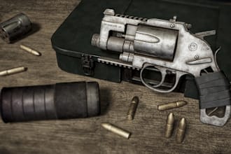 3d props for game and 3d game art