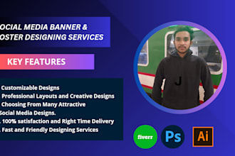 design creative social media banner and poster for my clients