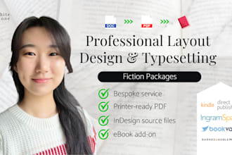 design and typeset your fiction novel for print and ebook