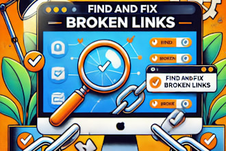 check and fix broken links, 404 errors on your website