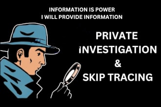conduct private investigation and osint of person or company worldwide