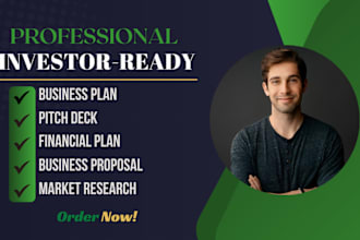 prepare an investor ready business plan for your startup