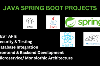 develop high quality java spring boot rest API projects
