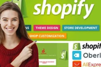 design shopify dropshipping store shopify store  big cartel store design