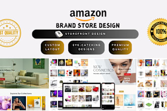 create stunning amazon brand store or storefront design, and amazon ebc