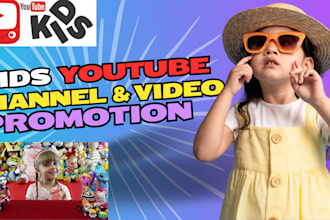 promote your youtube channel on my channel for kids
