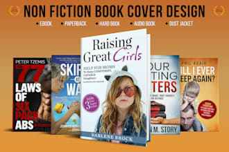 do non fiction book cover design within 24 hours
