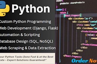 create any python programming tasks and coding algorithms