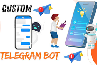 create a professional telegram channel, group or bot